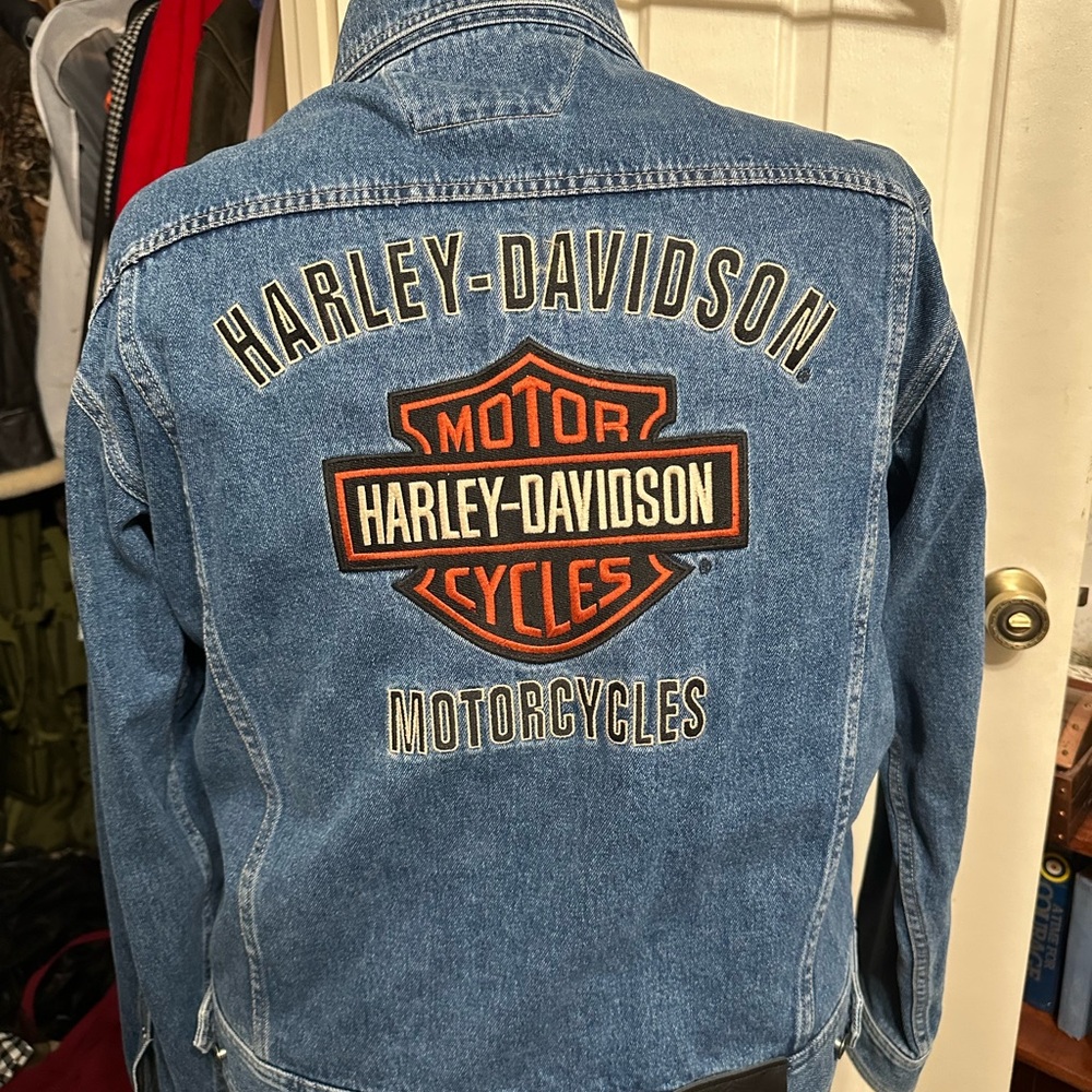 Vintage Y2K Harley-Davidson Blue Jean Jacket